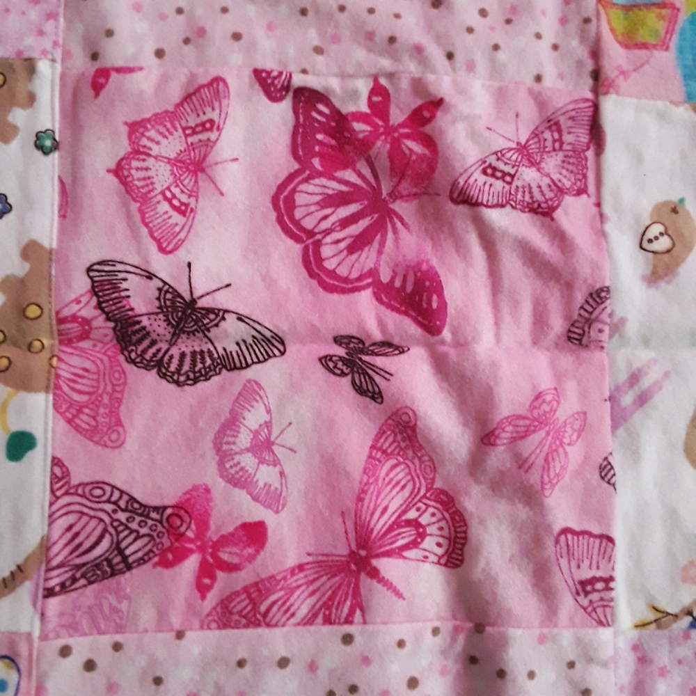 New Handmade Butterfly Quilt Baby Crib Quilt